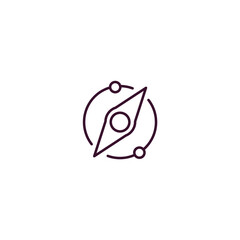 supernova outline icon. Linear vector from astronomy concept. Thin line supernova icon isolated on white background