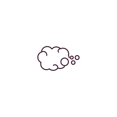 foam outline icon. Linear vector from beauty concept. Thin line foam icon isolated on white background