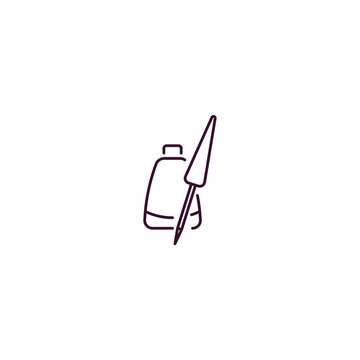 recommend clip art: eyeliner outline icon. Linear vector from beauty concept. Thin line eyeliner icon isolated on white background