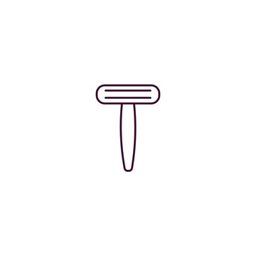 recommend clip art: disposable razor outline icon. Linear vector from beauty concept. Thin line disposable razor icon isolated on white background
