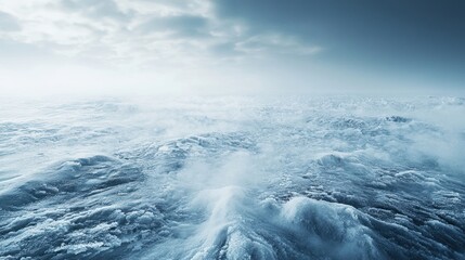 A frozen landscape symbolizing absolute zero, with icy textures and a cold atmosphere.