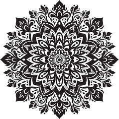 mandala vector design clipart flat style artwork