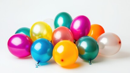 A group of zero balloons in various colors, creating a playful and festive atmosphere.