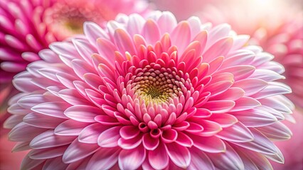 Fototapeta premium Close-up shot of a pink flower with blurred petals in the center