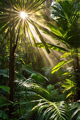Naklejka premium Tree in the jungle