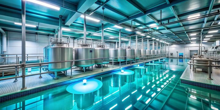 Agrology-inspired dairy production design sleek modern aqua conceptually speaking