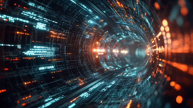 Cyber equation abstract background