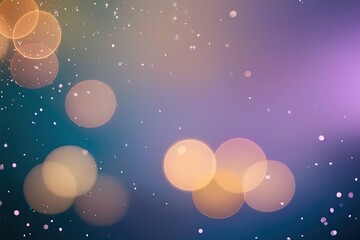 Fototapeta premium Teal Amber Lavender Aesthetic Background with Sparkling Light and Soft Blurred Texture