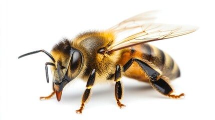 A Close Up of a Honeybee
