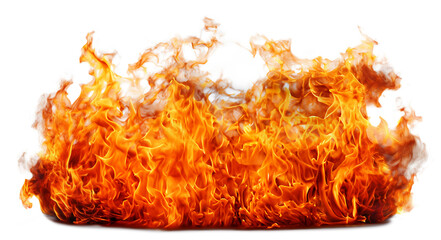 Abstract flames of a wall of fire with strong colors. 