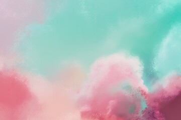 Fototapeta premium Pastel Mint Berry Aqua Whimsical Abstract Background with Color Gradient and Textured Ambiance for Creative Projects