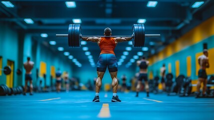 Crossfit training session a modern gym with athletes performing highintensity workouts lifting weights and pushing limits