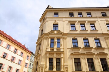 Zizkov district in Prague city