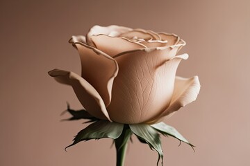 Soft Beige Rose Glow with Gentle Hazy Texture and Muted Elegance