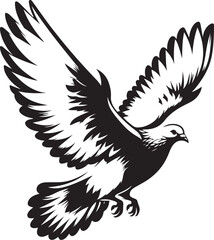 Obraz premium pigeon vector design clipart flat style artwork