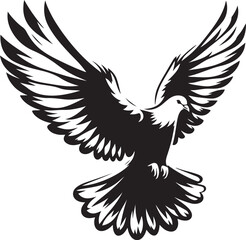 Obraz premium pigeon vector design clipart flat style artwork