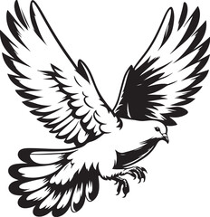 Fototapeta premium pigeon vector design clipart flat style artwork