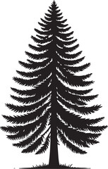 Fototapeta premium pine tree vector design clipart flat style artwork