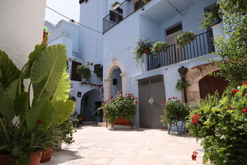 casamassima, bari, blue town, italy