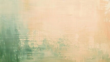 Fototapeta premium Soft sage green and peach wallpaper textured canvas with fine woven pattern