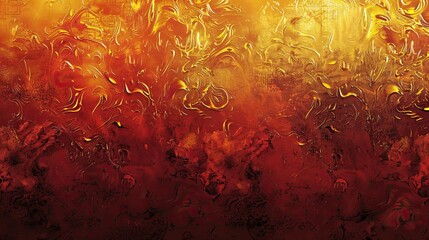 Fototapeta premium Richly detailed background with layers of fiery hues and intricate flame textures