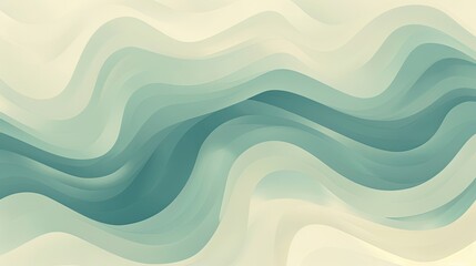 Fototapeta premium Gentle rippling patterns of blues and creams create a soft retro gradient backdrop