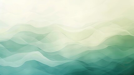 Obraz premium Calm retro gradient of soft blues and greens with gentle ripples in the backdrop