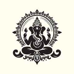 Creative Religion Silhouette Vector Logo Design