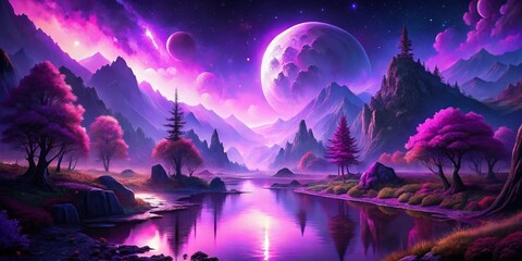 Deep purple sultry digital downtempo trip-hop vibes