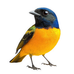 Obraz premium Ultra Realistic UHD Image of a Orange-bellied Euphonia bird in Full Detail