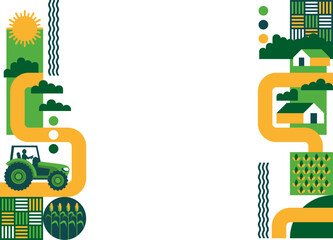 Right and left margins for Sustainable Agriculture brochure