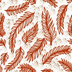 seamless pattern with leaves