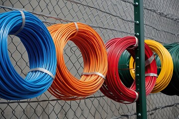 Vivid Razor Wire Spools Used as Detention Barriers for Security Perimeters
