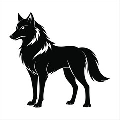 wolf silhouette vector