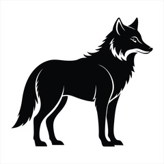 wolf silhouette vector