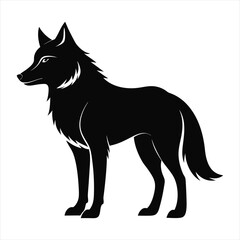 wolf silhouette vector