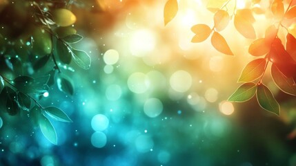 A vibrant gradient background with bright light fading into soft teal and aqua tones