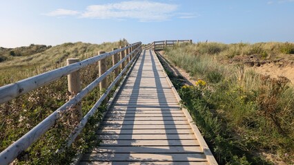 passage on the beach