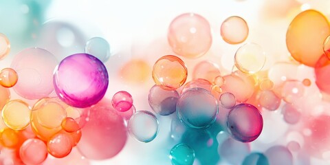 Pastel Watercolor Circles Abstract Soft and Dreamy Background