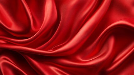 Obraz premium Abstract Red Satin Drapery