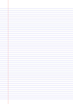 folha pautada de caderno sem fundo