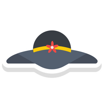 Capeline sticker vector icon an isolated background 