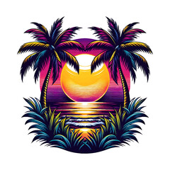 Summer See Batch t-shirt design layout template