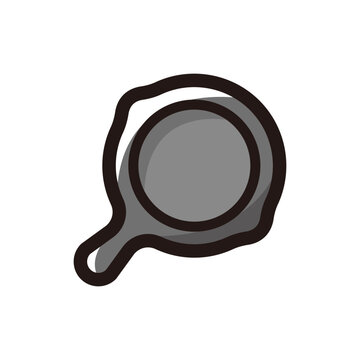 recommend clip art: Skillet outline icon for graphic design, apps and websites