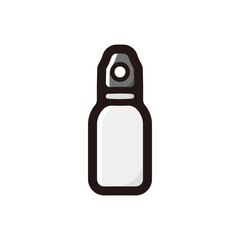 Water bottle outline icon for graphic design, apps and websites