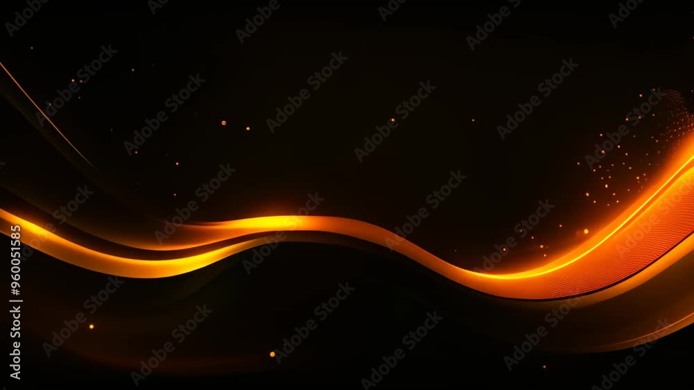 Poster abstract black background with golden waves. vector illustration. eps 10, create a luxurious black l