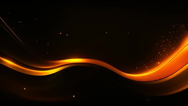 Abstract black background with golden waves. Vector illustration. Eps 10, Create a luxurious black line background
