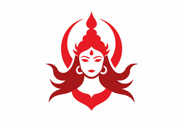 durga puja isolated icon. simple element illustration from india concept icons. durga puja editable logo sign symbol design on white background. can be use for web and mobile