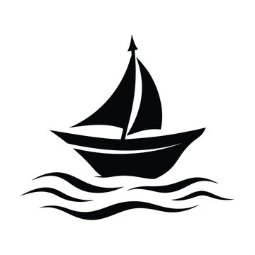 recommend clip art: Logo of Sailboat Icon Vector Silhouette Modern Trendy