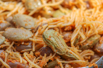 fresh traditional Indonesian food dishes